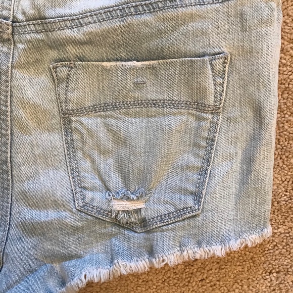RSQ Distressed Denim Shorts Maui High Rise Cut Off - Picture 10 of 11